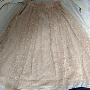 Pale Pink Tulle - Ballerina Tea-Length Skirt